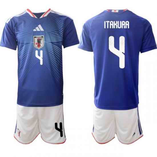 Japan 2026 FIFA World Cup Soccer Jersey Blue #4 ITAKURA